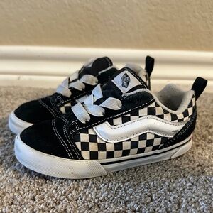 Vans Kids Black and White Checkered Sneakers